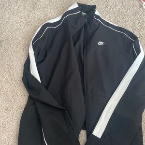 retro nike black zip up